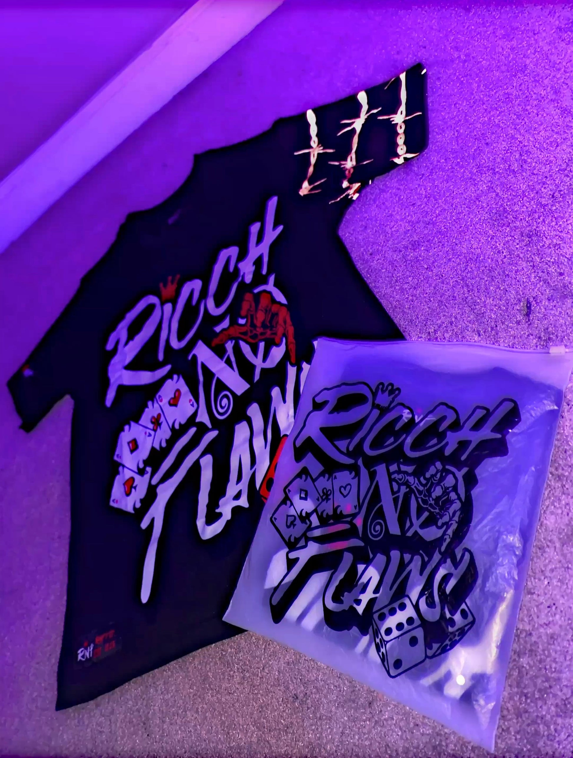 RICCH NØ FLAWS OFFICIAL TEE *REFLECTIVE* - RNFTakeØver