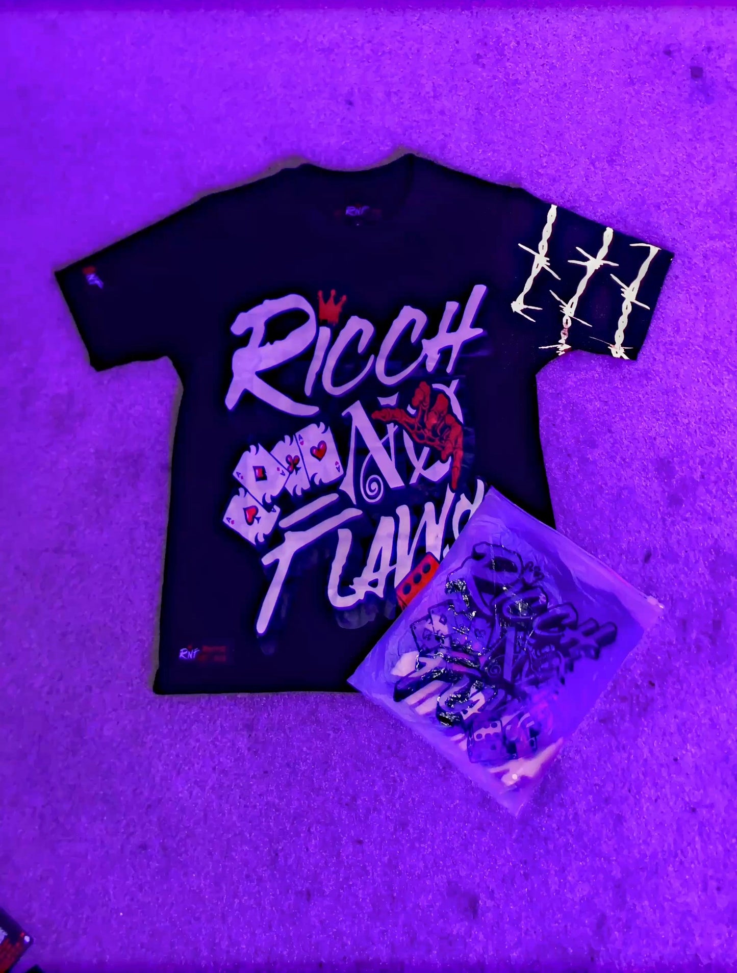 RICCH NØ FLAWS OFFICIAL TEE *REFLECTIVE* - RNFTakeØver