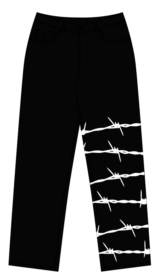 REFLXCTVE BARB WIRE SKINNY-FIT STRETCH JEANS